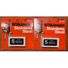 Wilkinson Sword Vintage Wilkinson Sword Sword Edge Stainless 5 Blade Each Pack Lot Of 2