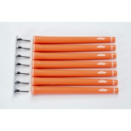 elitegrips C48 Golf Grips, Set of 7, Wild Orange with Backline