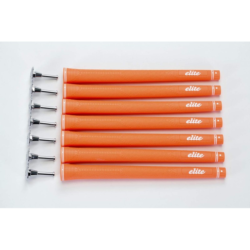 elitegrips C48 Golf Grips, Set of 7, Wild Orange with