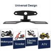 Adjustable Motorcycle License Plate Mount Holder Bracket- Universal Fold License