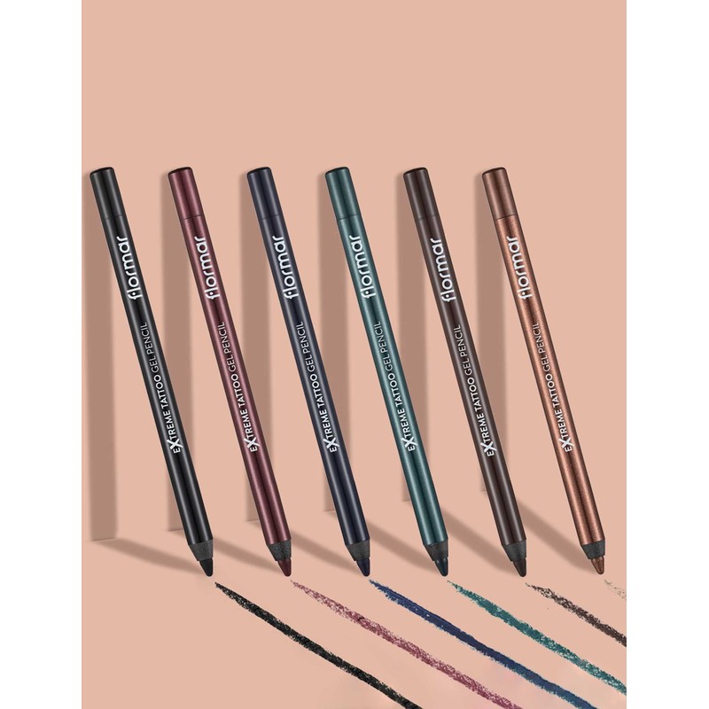 Flormar Augenstift - EXTREME TATTOO GEL PENCIL 004 INTENSE BLUE