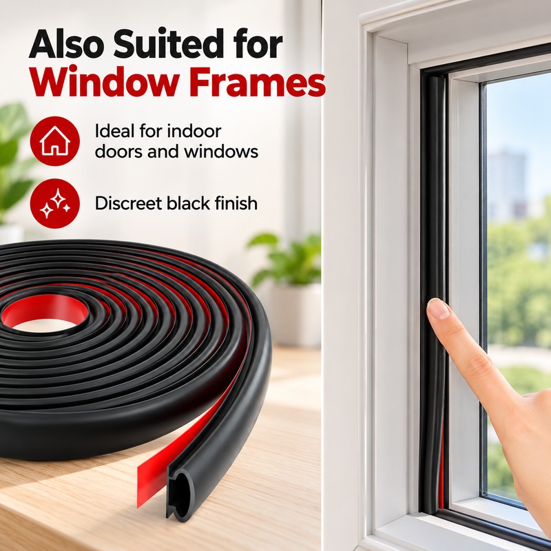 Self-Adhesive Door and Window Weather Stripping for Gap Sealing –