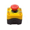 Alpinetech B1LMB Red 22mm 1NC Push Button Self Locking Emergency