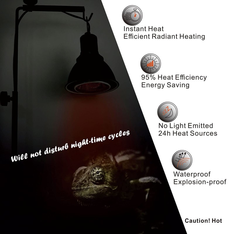 ExoRepti Deep Heat Projector Reptile Heat Lamp Bulb (DHP 100W,