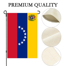 Venezuela Flag Small Mini Venezuelan Garden Flags 12x18 Double Sided Weather Resistant Yard Flags for Outdoor Decor (Italy)