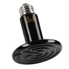 YSSOA Reptile Heat Lamp 100W Ceramic Heat Emitter, No Light Emitting Heat Bulbs for Amphibian Pet Brooder Coop Incubating Chicken, Lizard Bearded Dragon Turtle Snake Terrarium