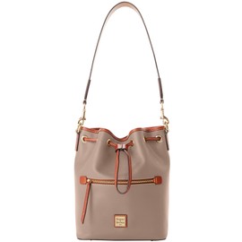 Dooney & Bourke Handbag, Pebble Grain Drawstring - Brown