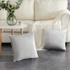 SWISSPACK 18"X 18" 4 PCS Velvet Soft Decorative Square Throw