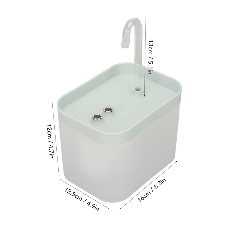 1.5L Cat Water Fountain Automatic Low Noise Pet Drinking Fountain