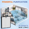 HY4866 True HEPA Replacement Filter for MORENTO Air Purifier and
