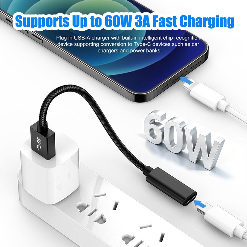 MZHOU USB C Female to USB Male Adapter with 10Gbps,