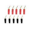 CERRXIAN Curved Surface, Solid Copper, Gold Plated, Solder-free, Screw-On, 2mm