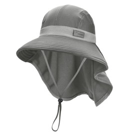 Sukeen Cooling Sun Hat-Unisex Sun Hat-Wide Brim Foldable & Adjustable Bucket Sunhat/Waterproof Breathable Hat Gray