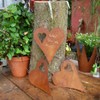 Storm's Gartenzaubereien Decorative Heart in Rust Look for Labelling, Set