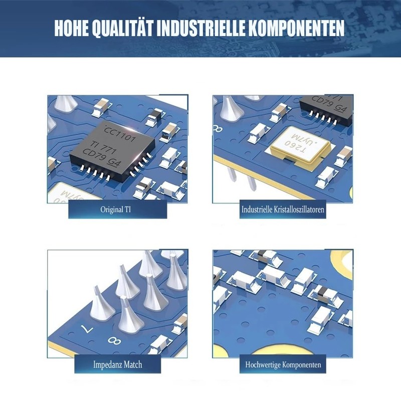 GERUI 2 PCS CC1101 Wireless Module 433M Data Transfer and