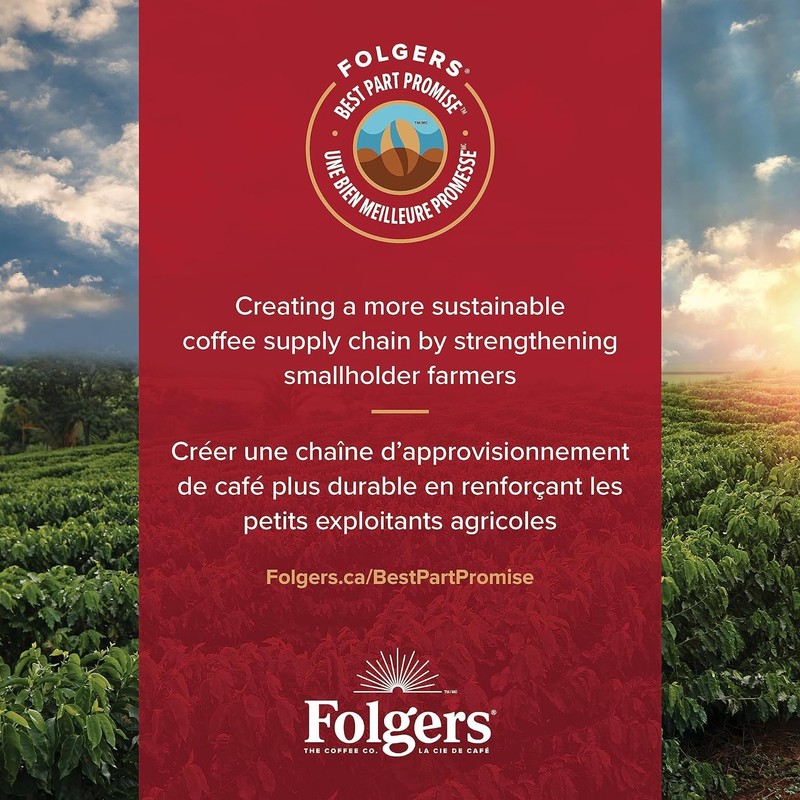 Folgers Vanilla Biscotti Coffee K-cups, 30 Count, 270g/9.5 oz. Box