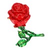 Jewelry Box Rose Shaped Rhinestone Delicate Retro Ring Earring Storage