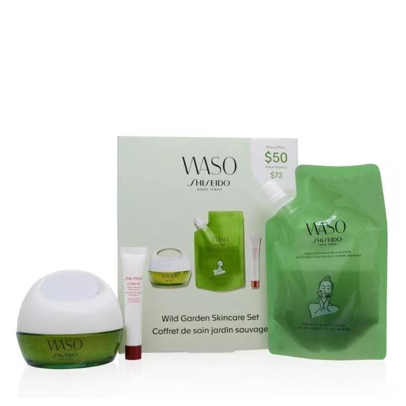 SHISEIDO WASO GINZA TOKYO WILD GARDEN SKINCARE 3 PC SET-NEW