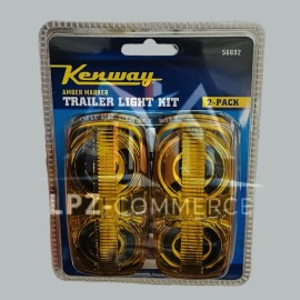 Kenway Amber Trailer Marker Clearance Light 2-pack 56692 Camping  Fits Most NEW