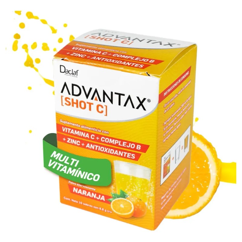 Shot C Vitaminas A D E Complejo B + Antioxidantes