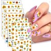 Sunflowers Nail Art Stickers Decals 3D Self-Adhesive Spring Summer Nail