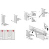 Hettich 9219926 Roof Sloping Adaptor 50 kg / Pair Plastic