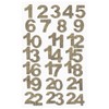 Hobbyfun Felt Advent Numbers 1-24 Natural Mottled