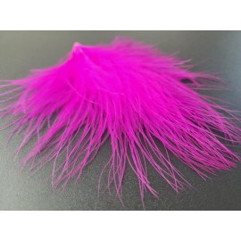 Big Hit Fly Co MARABOU BLOOD QUILLS - Fly Tying Feathers - HOT PINK - Woolly Bugger - 12 pc.