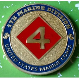 Marine Corps 4th Division Military Challenge Honor Coin