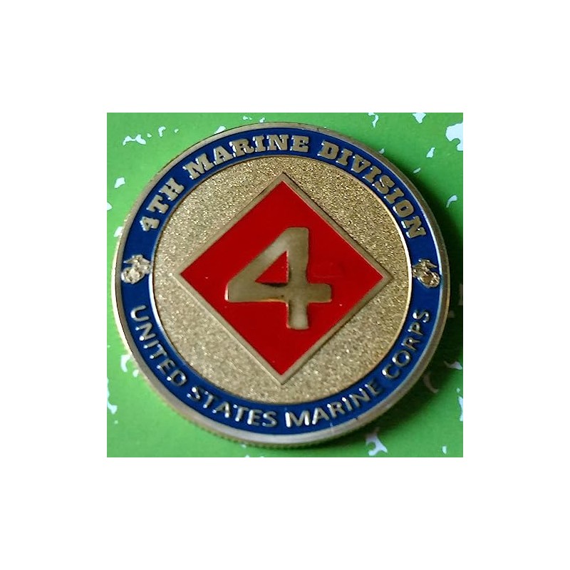 Marine Corps 4th Division Military Challenge Honor Coin
