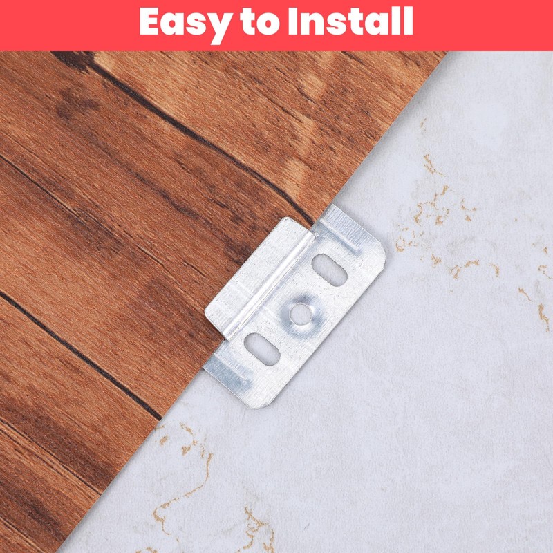 100pcs Stainless Steel Z-Clips (1.73"/44mmx1.22"/31mm) - Wall Panel Fixing Piece,