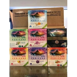 Volcano Spa Pedicure 7 scents 5 Step Spa -In a BOX, 7 PK