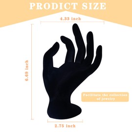 Glamorway Hand Shaped Jewelry Holder Display Stand, Ring Necklace Bracelet Watch Organizer Stand, Jewelry Holder for Home Organize & Store Display Y2k Aesthetic Room Decor