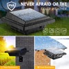 UniqueFire Solar Gutter Lights Outdoor, 40 LEDs Bright Solar Powered