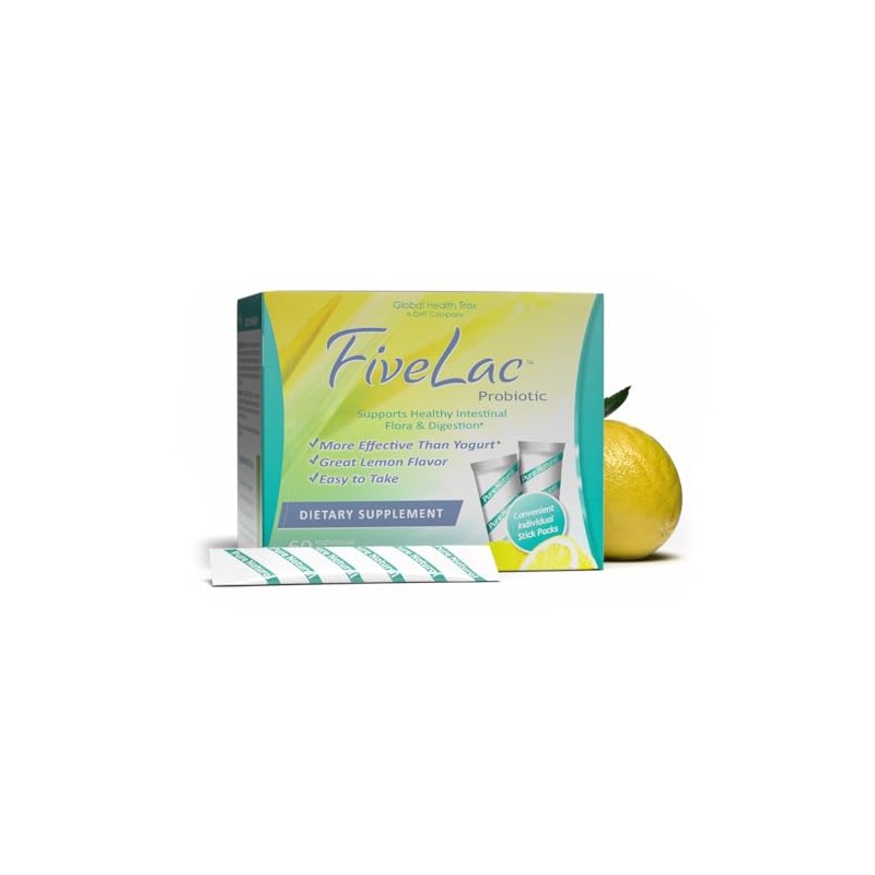 FiveLac Lemon Probiotic Powder - Smooth Digestive Support