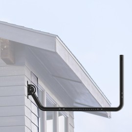 Antenna Mount for Long Wall - Long Eaves Mast Mounting Bracket Kits with 90 Degree Elbows, Length Adjustable Extend Pipe, Fixing Screws, Ideal for Outdoor TV Antennas, Starlink WiFi Extender and More