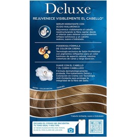 Wella Deluxe, Tinte Permanente 7 Rubio Medio Natural, 207 G