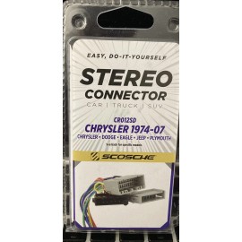 Scosche CR012SD Stereo Connector for Chrysler Dodge Eagle Jeep Plymouth 1974-07