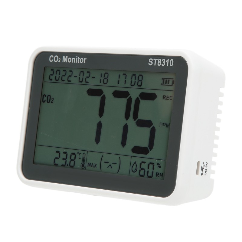 ST8310 LCD Air Quality Monitor Carbon Dioxide Detector CO2 Temperature