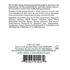Mario Badescu Jabón desmaquillante para pieles mixtas, secas y sensibles | Limpiador sin aceite que hidrata la piel | Formulado con glicerina | 177 ml