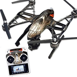 MightySkins Skin Compatible with Yuneec Q500 & Q500+ Quadcopter Drone wrap Cover Sticker Skins Evil Reaper