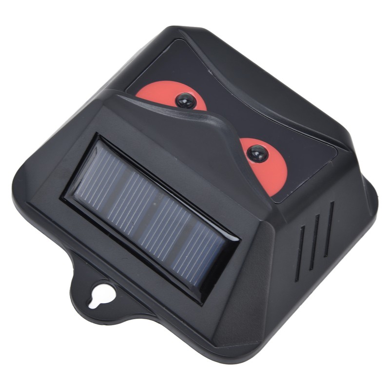 2pcs Animal Repeller Red LED Strobe Lights Waterproof Design Solar