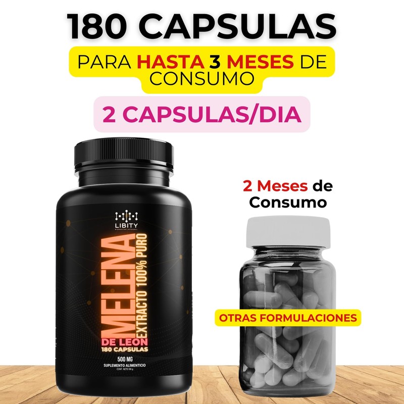 Melena de Leon Extracto 100% Puro (180 Capsulas de 500mg)