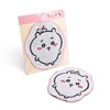 Chiikawa 41-1200120 Die-Cut Towel Handkerchief, Pink, Die-Cut, Packaged, Cute, Approx.