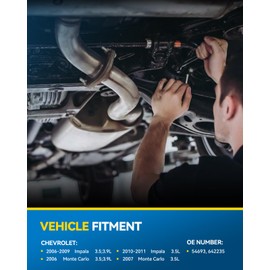 PHILTOP High Flow Catalytic Convertor for Impala 2006-2011, Monte Carlo 2006 2007 3.5L/3.9L Stainless Steel Catalyst Converter EPA Convert Compliant