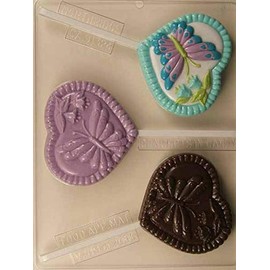 Heart Shaped Butterfly - Large Lollipop Candy Mold V209