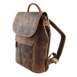 Greenburry Vintage City Leather Backpack 35 cm, Antique brown