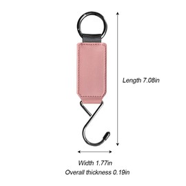 KHGUZ Car Headrest Hooks, 2PCS Adjustable Vehicle Seat Back Storage Hanger Holder, Hanging Organizer for Handbags Purses Coats and Grocery Bags, Universal Automotive Interior Accessories (Pink)