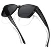 HAOLOTA Over Glasses Sunglasses for Women Men Polarized Square Fit