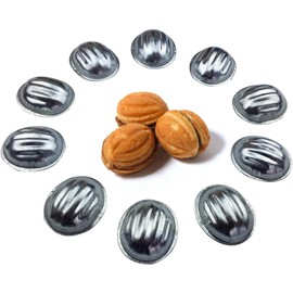 Metal Mold Form Nuts For Sweet Russian Nuts Oreshki Pastry Cookie Nutlets (Set of 60 pcs)
